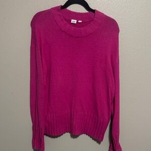 GAP Women's Crew Neck Sweater - Pink